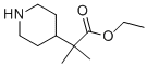 ethyl 2-methyl-2-(piperidin-4-yl)propanoate Struktur