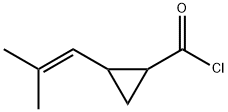 Cyclopropanecarbonyl chloride, 2-(2-methyl-1-propenyl)- (9CI) Struktur