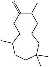 2,6,6,9-Tetramethylcycloundecan-1-one Struktur