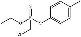 (Chloromethyl)phosphonodithioic acid O-ethyl S-(p-tolyl) ester Struktur