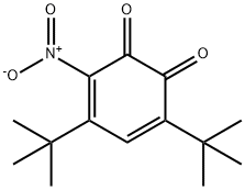 4,6-Di-tert-butyl-3-nitro-1,2-benzoquinone Struktur