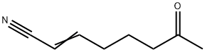 2-Octenenitrile, 7-oxo- (8CI) Struktur