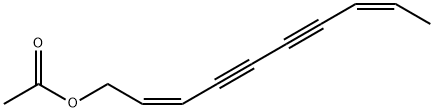 (2Z,8Z)-1-Acetoxy-2,8-decadiene-4,6-diyne Struktur