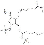 (5Z,11R,13E,15S)-9-(Methoxyimino)-11,15-bis[(trimethylsilyl)oxy]-5,13-prostadien-1-oic acid methyl ester Struktur