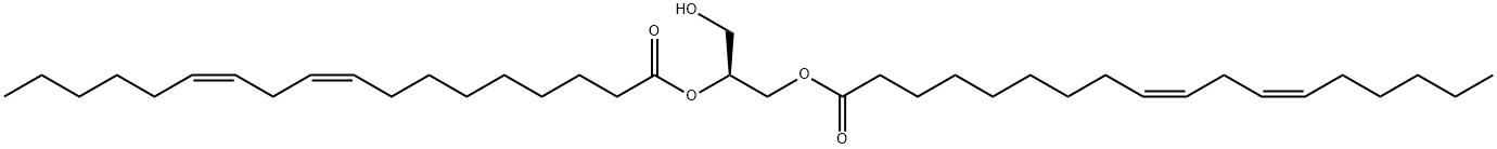 (S)-2,3-Bis(linoleoyloxy)-1-propanol Struktur