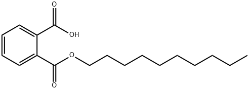 decyl hydrogen phthalate Struktur