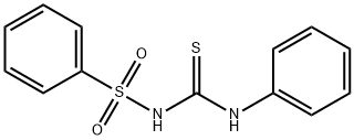 N-[Phenylamino(thioxo)methyl]benzenesulfonamide Struktur