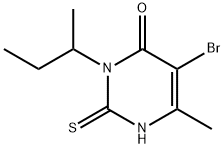 5-Bromo-3-sec-butyl-6-methyl-1,2-dihydro-2-thioxopyrimidin-4(3H)-one Struktur