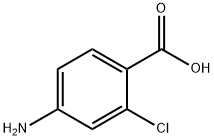 4-Amino-2-chlorobenzoic acid Struktur