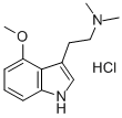 N,N-DIMETHYL-4-METHOXYTRYPTAMINE HYDROCHLORIDE Struktur