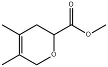 4,5-Dimethyl-3,6-dihydro-2H-pyran-2-carboxylic acid methyl ester Struktur