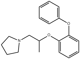 1-[2-(o-Phenoxyphenoxy)propyl]pyrrolidine Struktur