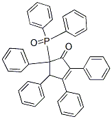 5-(Diphenylphosphinyl)-2,3,4,5-tetraphenyl-2-cyclopenten-1-one Struktur