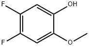 Phenol, 4,5-difluoro-2-methoxy- (9CI) Struktur