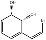 3,5-Cyclohexadiene-1,2-diol, 3-[(1Z)-2-bromoethenyl]-, (1S,2R)- (9CI) Struktur