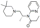 N-[[R,(-)]-2-(3,3-Dimethylpiperidino)-1-methylethyl]-N-(2-pyridyl)propionamide Struktur