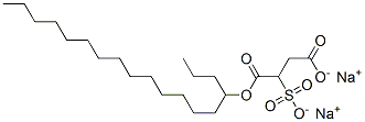 disodium 4-octadecyl 2-sulphonatosuccinate  Struktur