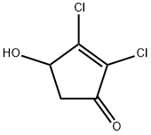 2-Cyclopenten-1-one,  2,3-dichloro-4-hydroxy- Struktur