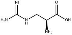 alpha-amino-beta-guanidinopropionic acid Struktur