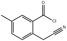 Benzoyl chloride, 2-(cyanomethyl)-5-methyl- (8CI) Struktur