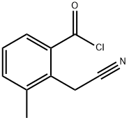 Benzoyl chloride, 2-(cyanomethyl)-3-methyl- (8CI) Struktur