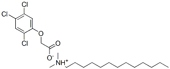 N,N-dimethyltridecylammonium (2,4,5-trichlorophenoxy)acetate  Struktur