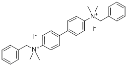 4,4'-Biphenylylenebis(benzyldimethylammonium) diiodide Struktur