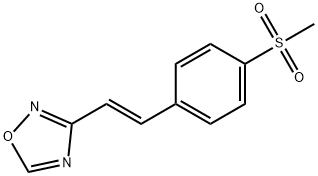 3-(4-methylsulfonylstyryl)-1,2,4-oxadiazole Struktur