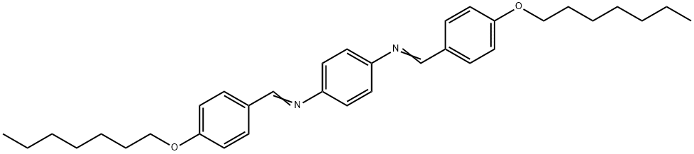 BIS(P-HEPTYLOXYBENZYLIDENE) P-PHENYLENEDIAMINE Struktur