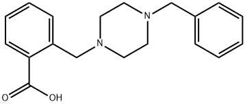 2-(4-Benzylpiperazin-1-ylmethyl)benzoic acid Struktur