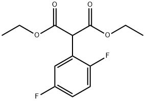 DIETHYL 2,5-DIFLUOROPHENYLMALONATE Struktur