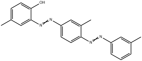 2-[[4-(m-tolylazo)-m-tolyl]azo]-p-cresol Struktur