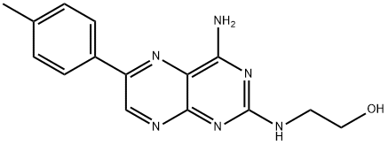 2-[[4-Amino-6-(4-methylphenyl)-2-pteridinyl]amino]-ethanol hydrochloride Struktur