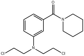 3-[Bis(2-chloroethyl)amino]phenylpiperidino ketone Struktur