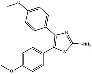 4,5-BIS-(4-METHOXY-PHENYL)-THIAZOL-2-YLAMINE Struktur