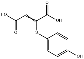 2-[(4-HYDROXYPHENYL)THIO]BUT-2-ENEDIOIC ACID Struktur