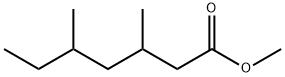 3,5-Dimethylheptanoic acid methyl ester Struktur