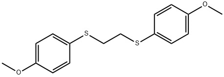 1,2-Bis(4-methoxyphenylthio)ethane Struktur