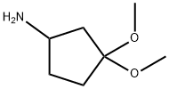 Cyclopentanamine, 3,3-dimethoxy- (9CI) Struktur