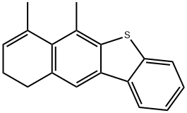 9,10-Dihydro-6,7-dimethylbenzo[b]naphtho[2,3-d]thiophene Struktur