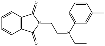 N-[2-(N-ethyl-m-toluidino)ethyl]phthalimide  Struktur