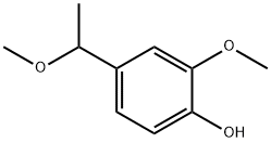 Phenol, 2-methoxy-4-(1-methoxyethyl)- Struktur