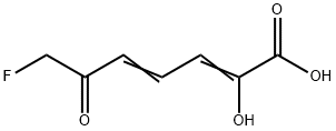 2,4-Heptadienoic  acid,  7-fluoro-2-hydroxy-6-oxo- Struktur