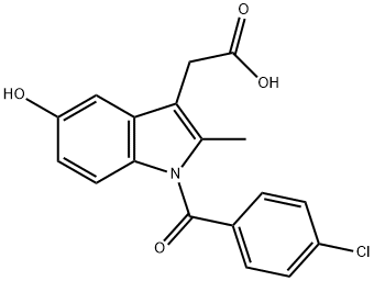 5-hydroxyindomethacin Struktur