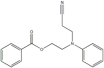 3-((2-(Benzoyloxy)ethyl)phenylamino)propiononitrile Struktur