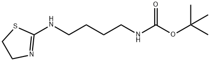 Carbamic  acid,  [4-[(4,5-dihydro-2-thiazolyl)amino]butyl]-,  1,1-dimethylethyl  ester  (9CI) Struktur