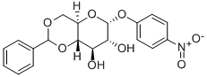 4-Nitrophenyl4,6-benzylidene-a-D-glucopyranoside Struktur