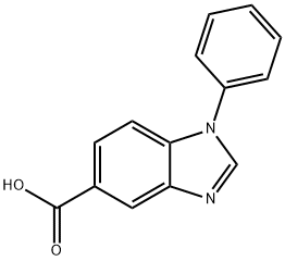 1-phenyl-1H-benzo[d]imidazole-5-carboxylic acid Struktur