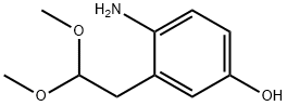 4-AMINO-3-(2,2-DIMETHOXY-ETHYL)-PHENOL Struktur