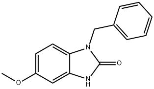 5-Methoxy-1-benzyl-1H-benzoimidazole-2(3H)-one Struktur